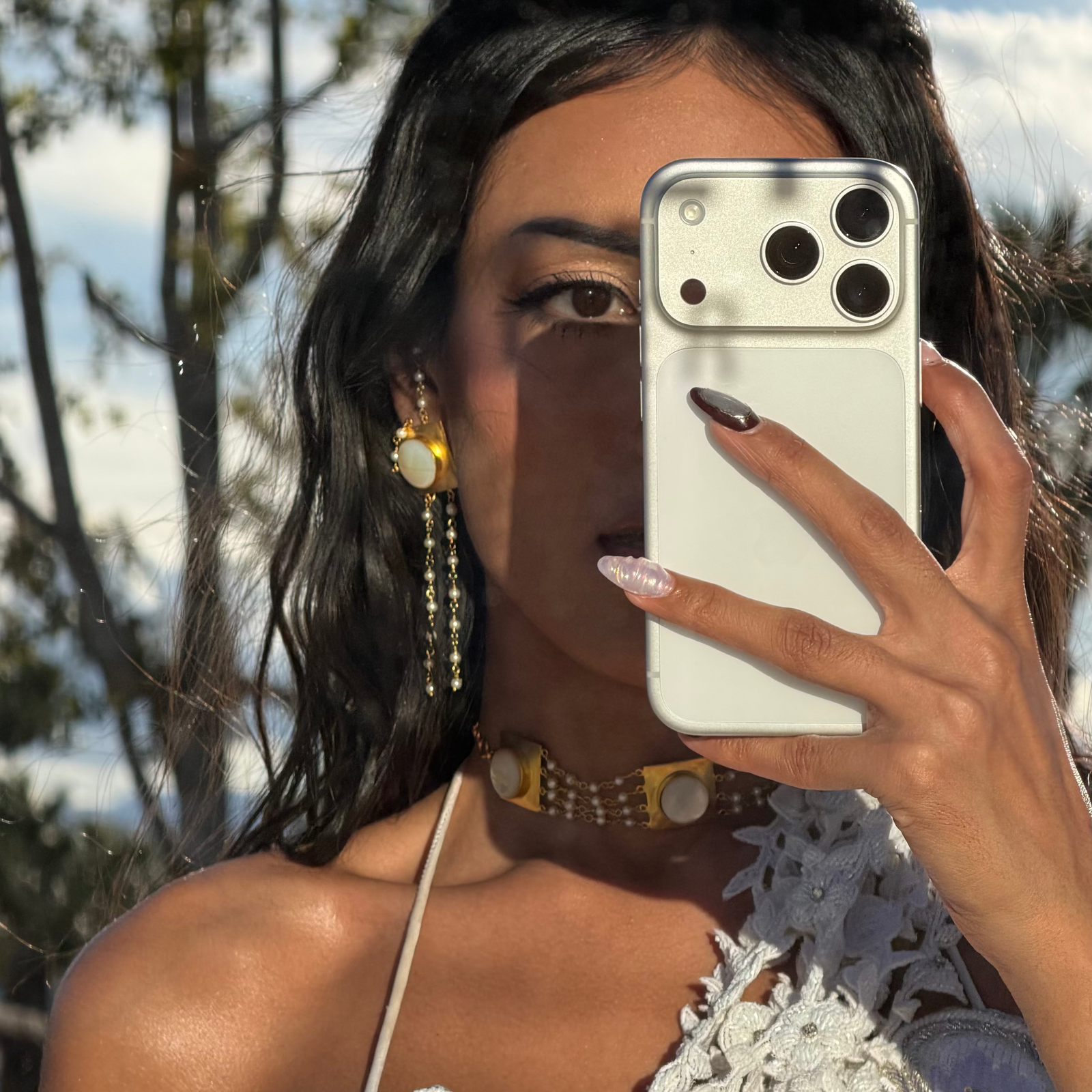 Mother Of Pearl Earrings